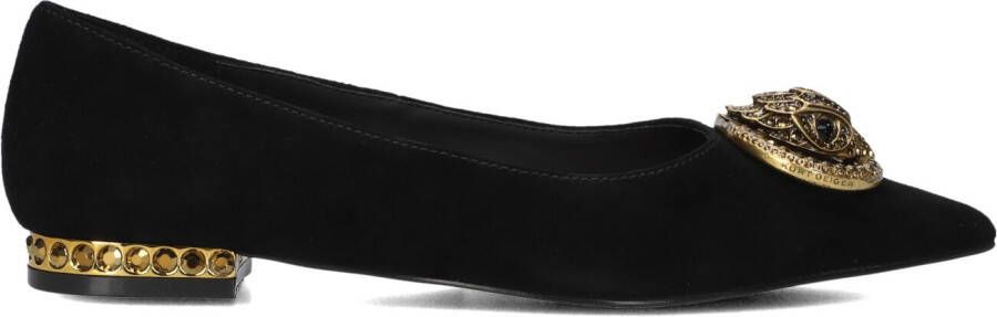 KURT GEIGER LONDON Zwarte Ballerina's Chelsea Point Flat