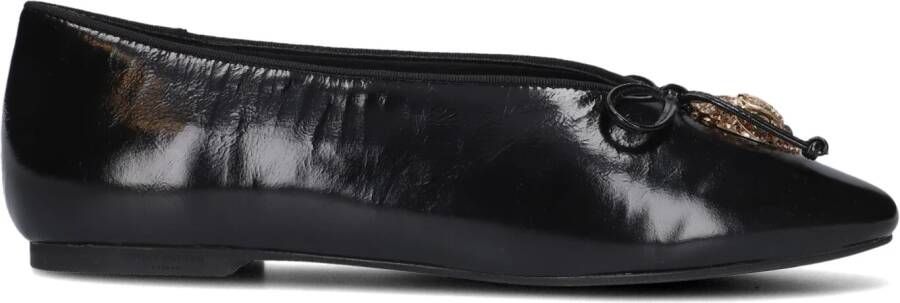 KURT GEIGER LONDON Zwarte Ballerina's Sloane Eagle Ballerina