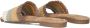 Lazamani Beige Geweven Touw Slippers Multicolor Dames - Thumbnail 4