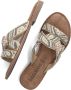 Lazamani Beige Zomer Slipper met Kralenbanden Beige Dames - Thumbnail 7