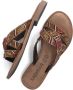 Lazamani Bruine Kralen Kruisband Slippers Brown Dames - Thumbnail 6