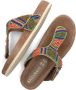 Lazamani Kleurrijke Kralen Slipper Sandaal Multicolor Dames - Thumbnail 6