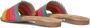 Lazamani Modieuze Oranje Geweven Slippers Multicolor Dames - Thumbnail 4