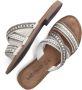 Lazamani Handgemaakte Zomerse Kralen Slippers White Dames - Thumbnail 5