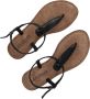 Lazamani Zwarte sandalen met reptielstructuur Black Dames - Thumbnail 10