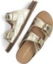 LINA LOCCHI Slippers Dames Led 2 Band Slipper Met Stiksels Maat: 36 Materiaal: Leer Kleur: Goud - Thumbnail 5