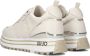 Liu Jo Witte leren sneakers met tonale logo en metallic detail Wit Dames - Thumbnail 5