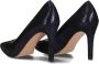 Lodi Pumps Stiletto Dames Damesschoenen Leer Slangenprint Naaldhak hoogte 8 cm Rami-39 Zwart - Thumbnail 3