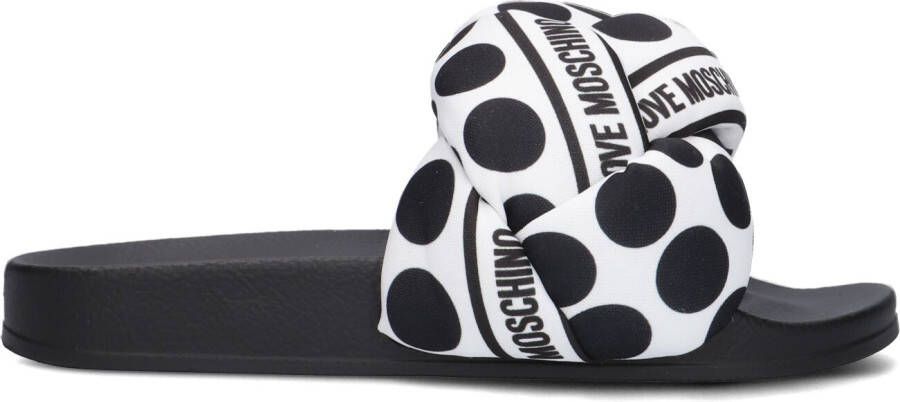 Love Moschino Witte Badslippers Ja28272g0g