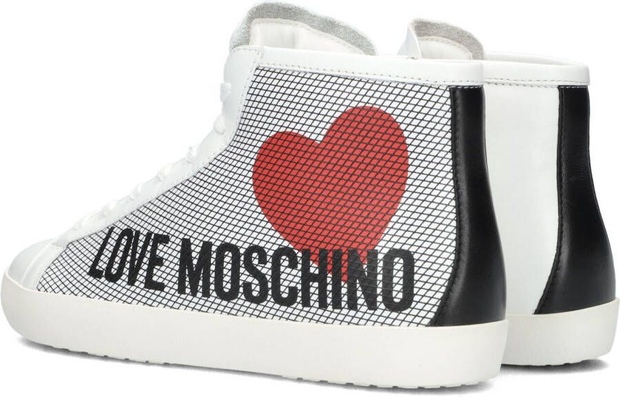 Love Moschino Witte Hoge Sneaker Ja15432