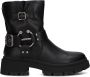 Mexx Zwarte Biker Boots Parvati Stijl Black Dames - Thumbnail 4