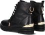 Mexx Felicity Veterboots Laarzen Met Veters Dames Zwart - Thumbnail 3