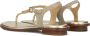 MICHAEL KORS Sandalen Dames Mallory Thong Maat: 40 Materiaal: Leer Kleur: Goud - Thumbnail 7