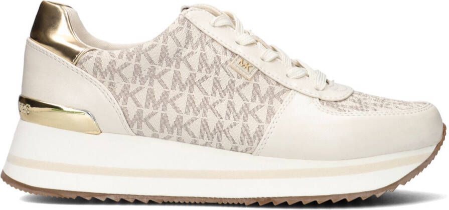 Michael Kors Witte Lage Sneakers Monique Knit Trainer