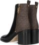 Michael Kors Regan Mid Bootie Black Brown-kort laasje-enkel laars - Thumbnail 4