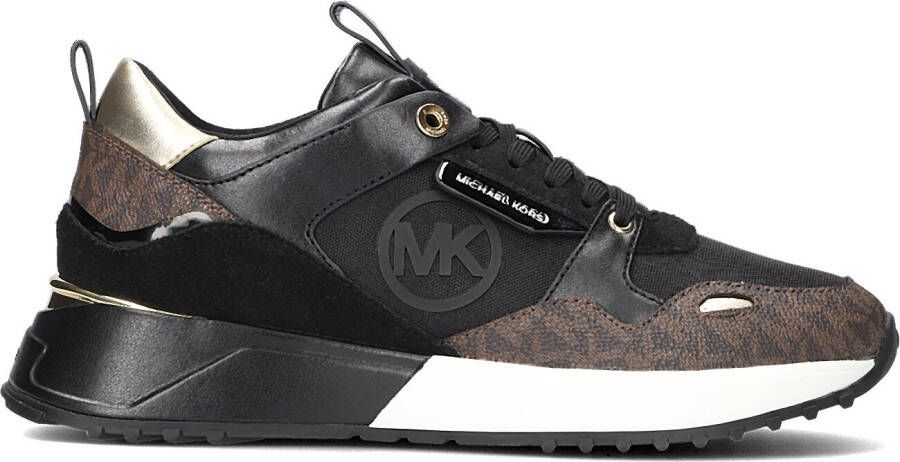 Michael Kors Zwarte Lage Sneakers Theo Trainer