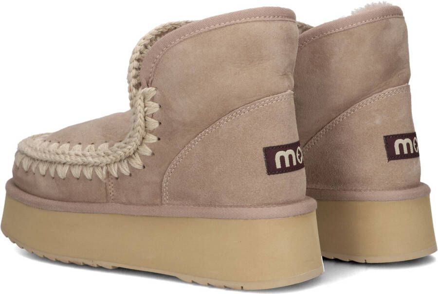 MOU Beige Laarzen Mini Eskimo Platform Boot