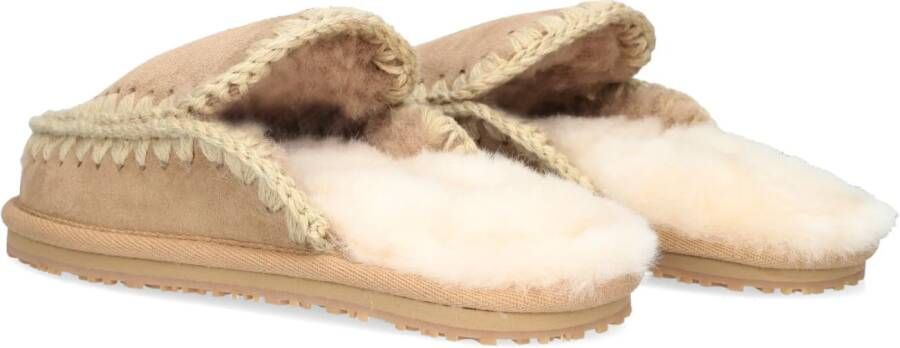 MOU Bruine Pantoffels Slipper Full Eskimo Stitch