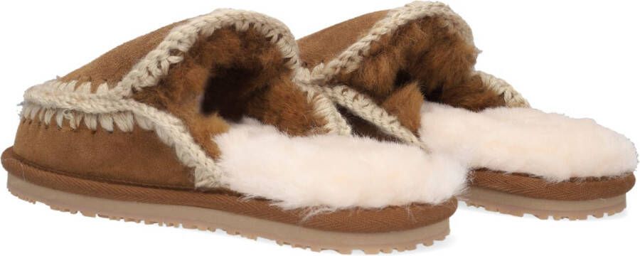 MOU Bruine Pantoffels Slipper Full Eskimo Stitch