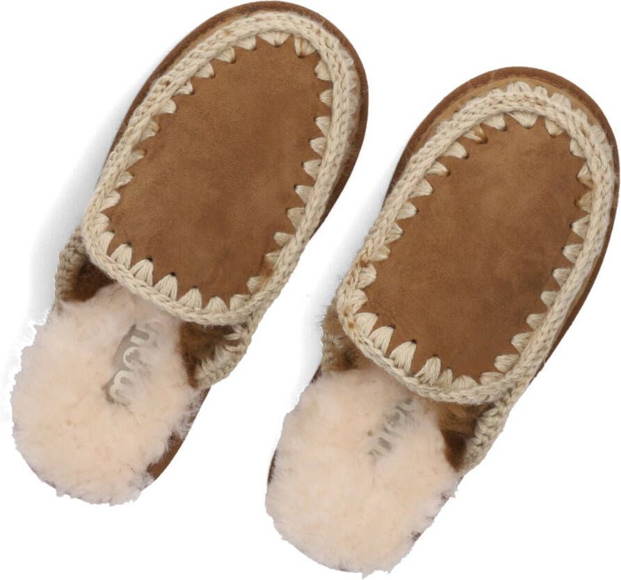 MOU Bruine Pantoffels Slipper Full Eskimo Stitch