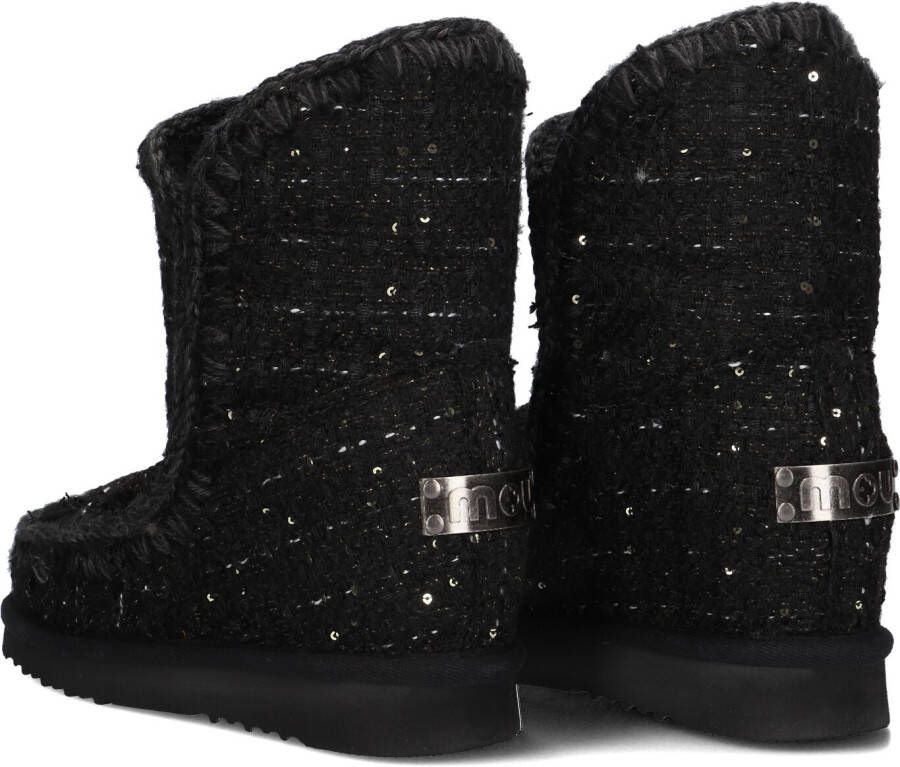 MOU Zwarte Enkellaarsjes Inner Wedge Tweed