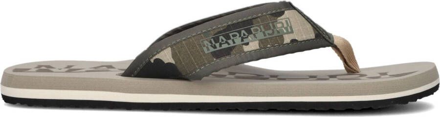 Napapijri Groene Teenslippers Elm