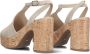 Nerogiardini Hoge Hak Suède Sandalen Beige Dames - Thumbnail 3