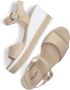 Nero Giardini 410650 Sandalen Met Sleehak Dames Beige - Thumbnail 5