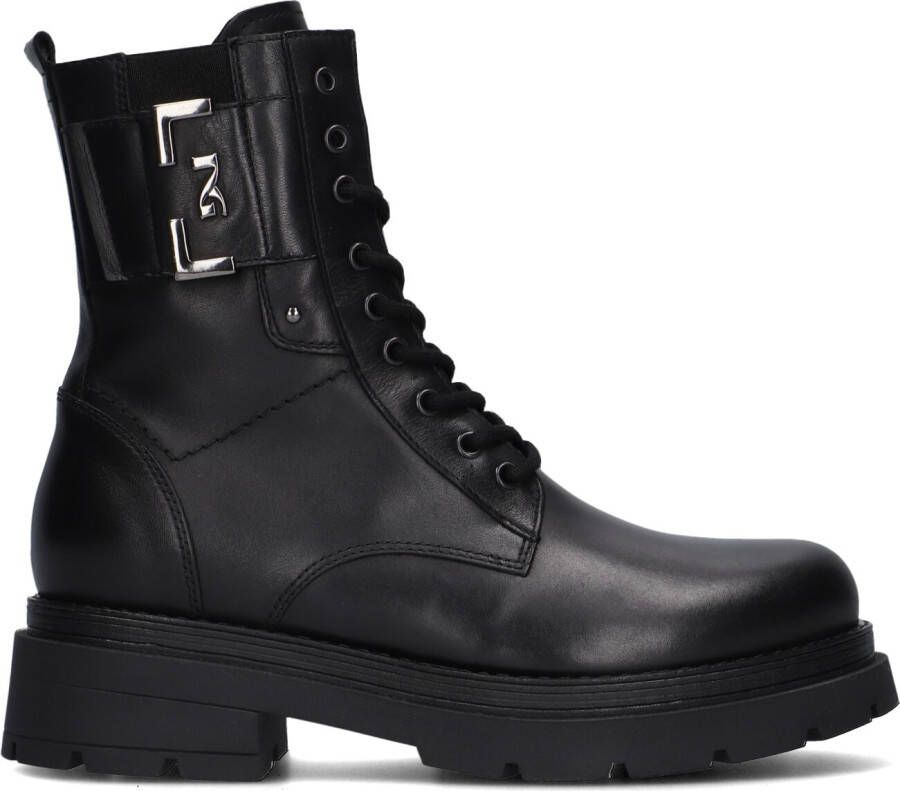 NERO GIARDINI Zwarte Veterboots 09151