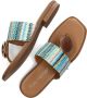 Noa Harmon Kleurrijke Zomer Slippers Multicolor Dames - Thumbnail 5