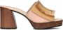 Noa Harmon Beige Combi Hakken Slippers Multicolor Dames - Thumbnail 4