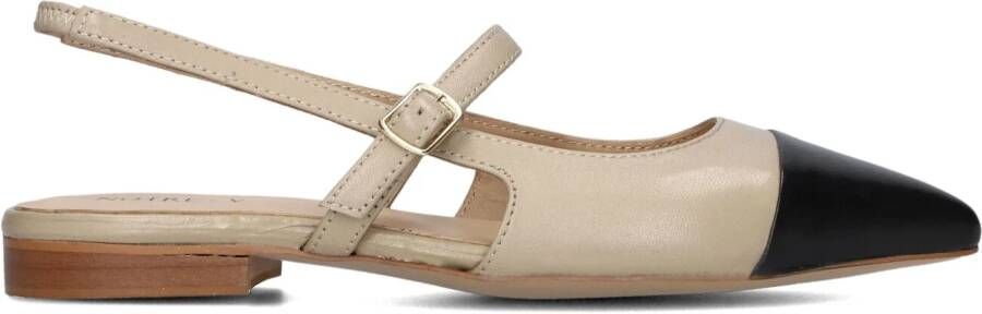 NOTRE-V Beige Slingbacks Vk1154