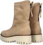 Notre-V 9031 Enkellaarsjes Enkelboots met rits Dames Beige - Thumbnail 3