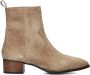 Notre-V 3231 Enkellaarsjes Enkelboots met rits Dames Beige - Thumbnail 2