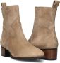 Notre-V 3231 Enkellaarsjes Enkelboots met rits Dames Beige - Thumbnail 5