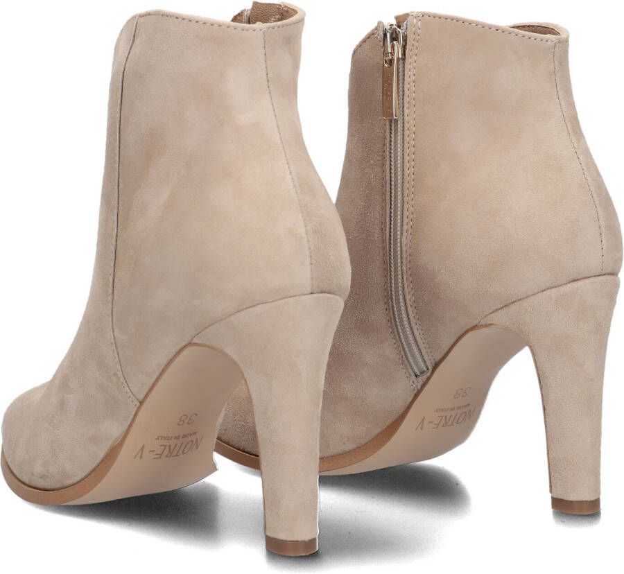 Notre-V 7433 Enkellaarsjes Enkelboots met rits Dames Beige - Foto 3