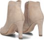 Notre-V 7433 Enkellaarsjes Enkelboots met rits Dames Beige - Thumbnail 3