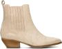 Notre-V As181r Enkellaarsjes Enkelboots met rits Dames Beige - Thumbnail 3