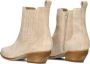 Notre-V As181r Enkellaarsjes Enkelboots met rits Dames Beige - Thumbnail 4