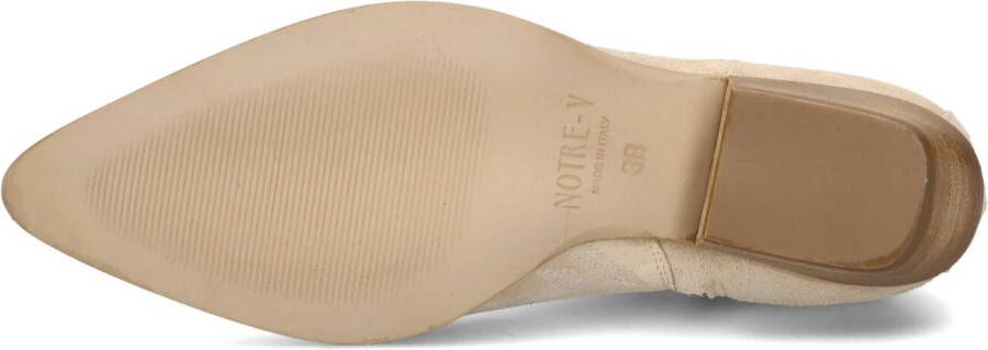 NOTRE-V Beige Enkellaarsjes As181r