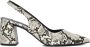 Notre-v Beige Leren Slingback Hakken Multicolor Dames - Thumbnail 3