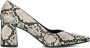 Notre-v Beige Slangenprint Pumps Multicolor Dames - Thumbnail 4