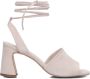 Notre-v Elegante Beige Sandaal met Blokhak Beige Dames - Thumbnail 2