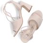 Notre-v Elegante Beige Sandaal met Blokhak Beige Dames - Thumbnail 5