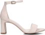 Notre-v Beige Leren Sandalen met Blokhak Beige Dames - Thumbnail 2