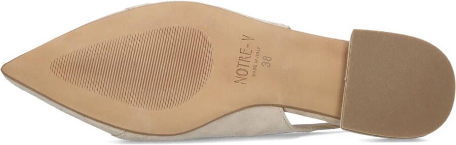 NOTRE-V Beige Slingbacks 12232