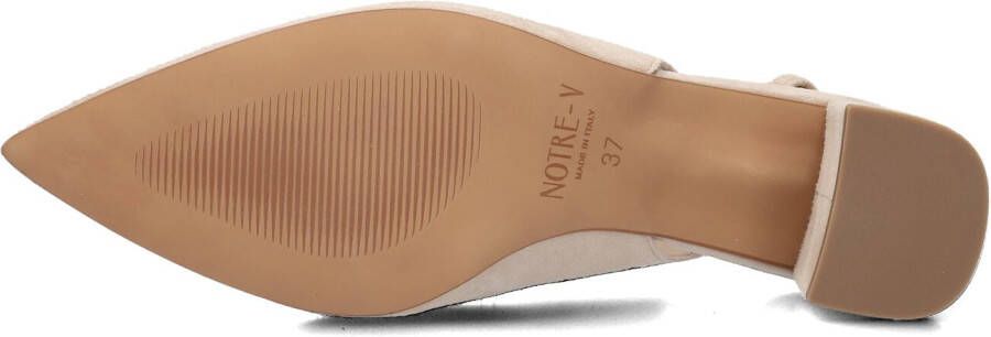 NOTRE-V Beige Slingbacks 35503