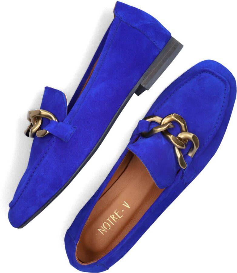 NOTRE-V Blauwe Loafers 6114