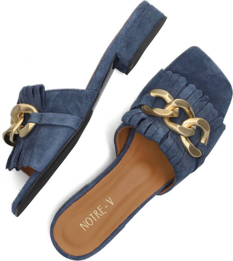 NOTRE-V Blauwe Slippers 105 6409