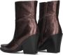 Notre-V Ar274 Enkellaarsjes Enkelboots met rits Dames Brons - Thumbnail 4